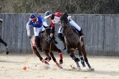 The Playnation Arena Polo Test Match at The All England Polo Club, Hickstead, 02/03/2019 - High Goal Challenge: Hedonism Wines v Centtrip Wales - Test Match for the Brian Morrison Tropby: England vs France - © www.imagesofpolo.com