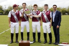 Butler Handicap Winners - Pilot (Facundo Pieres, Lucas James, Matias Gonzalez, Curtis Pilot) presented by USPA CEO Robert Puetz ©United States Polo AssociationDavid Lominska